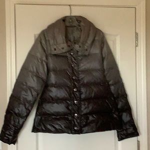 Goose down jacket. Belt optional. Grey. WEILL from Paris.